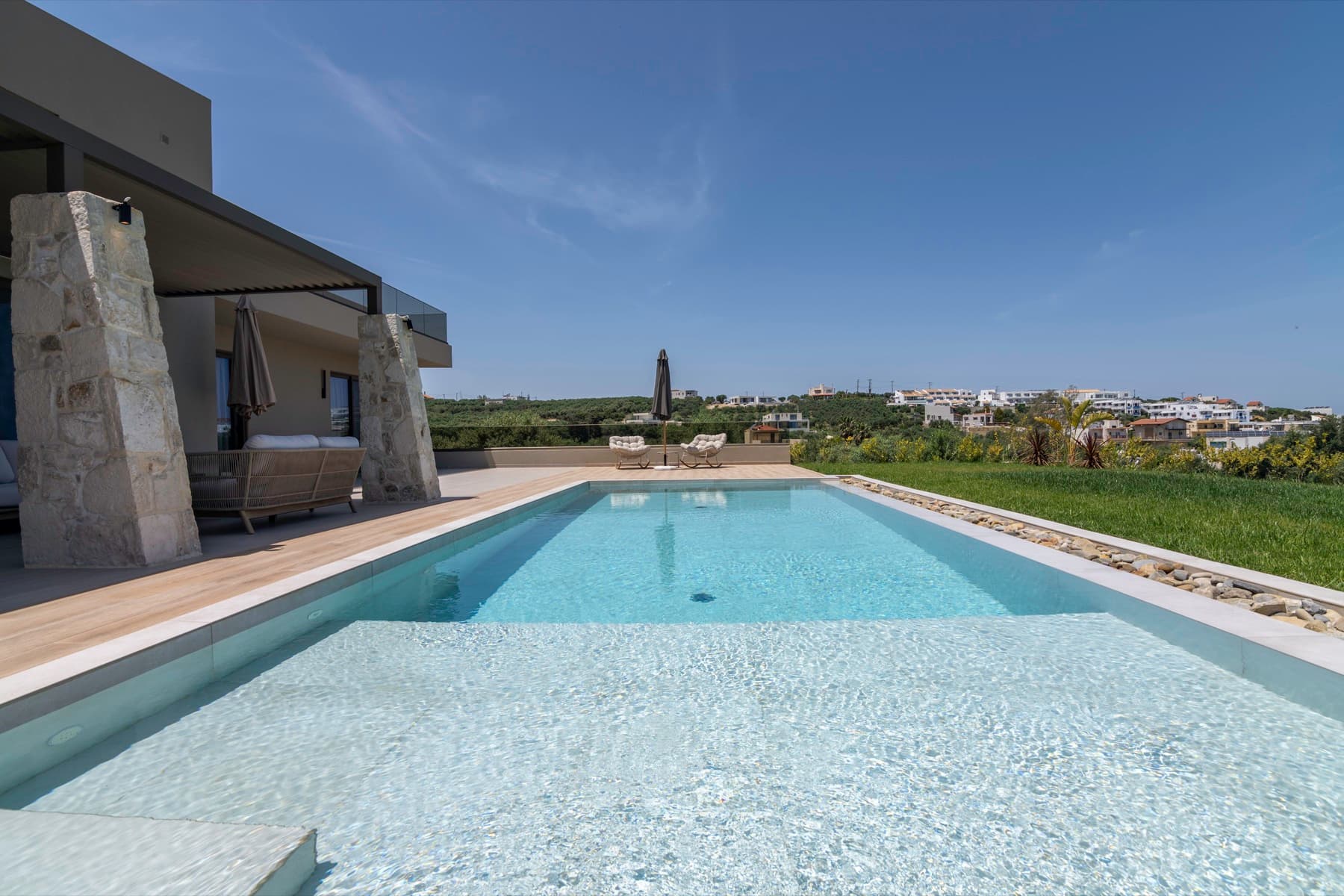 Pool on a clear day